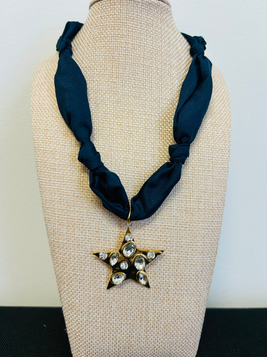 Blue star necklace