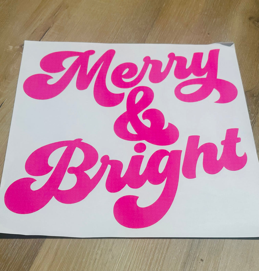 Pink merry and bright