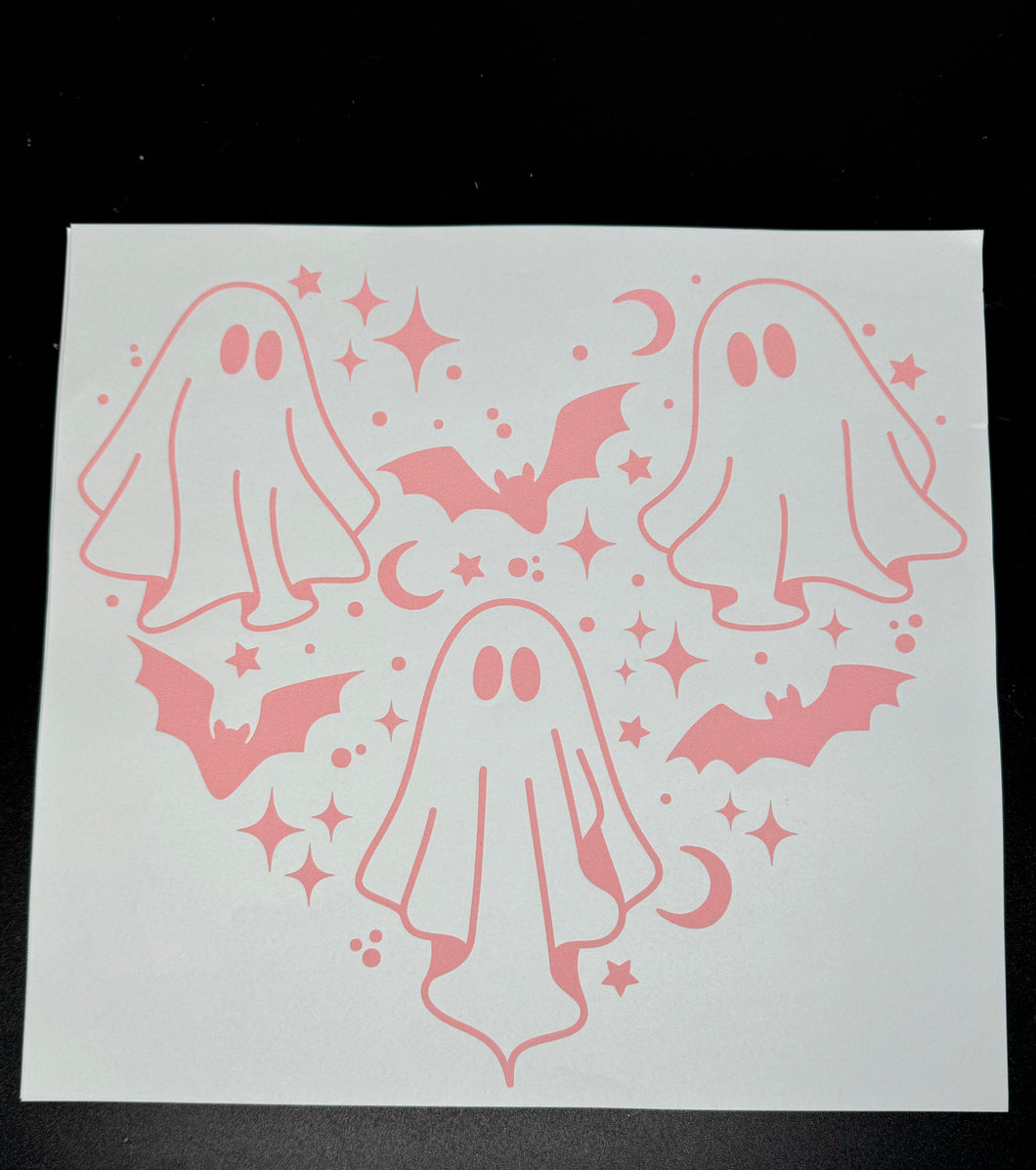 pink ghost heart