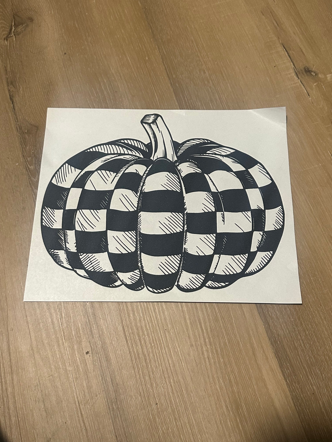 Checkered pumpkin