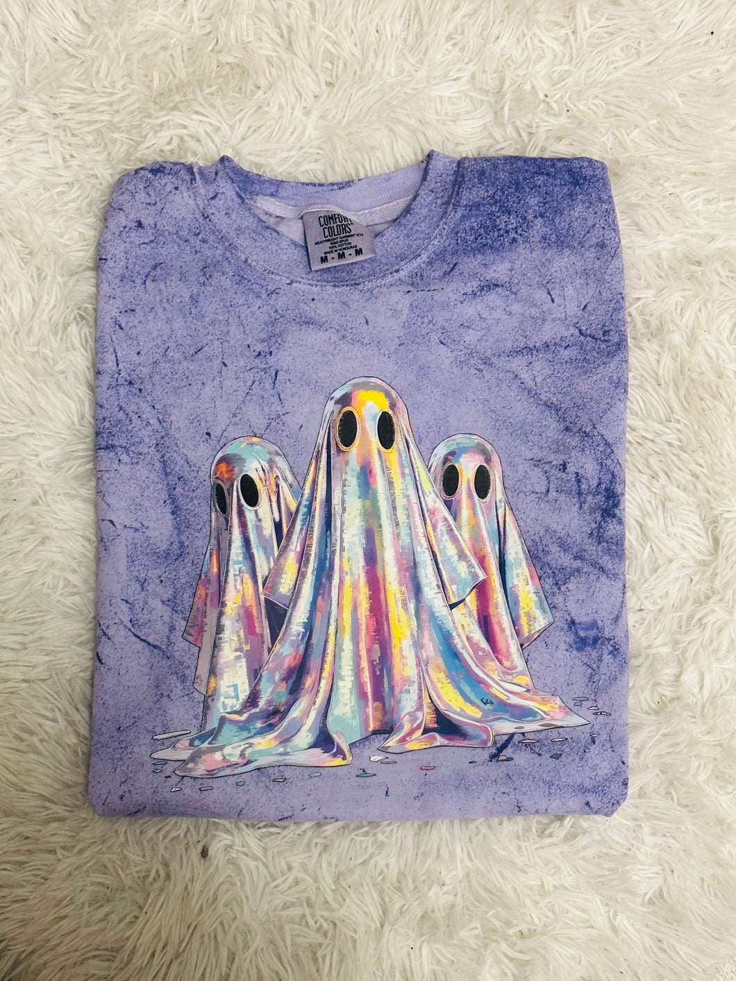 Tie dye ghosts