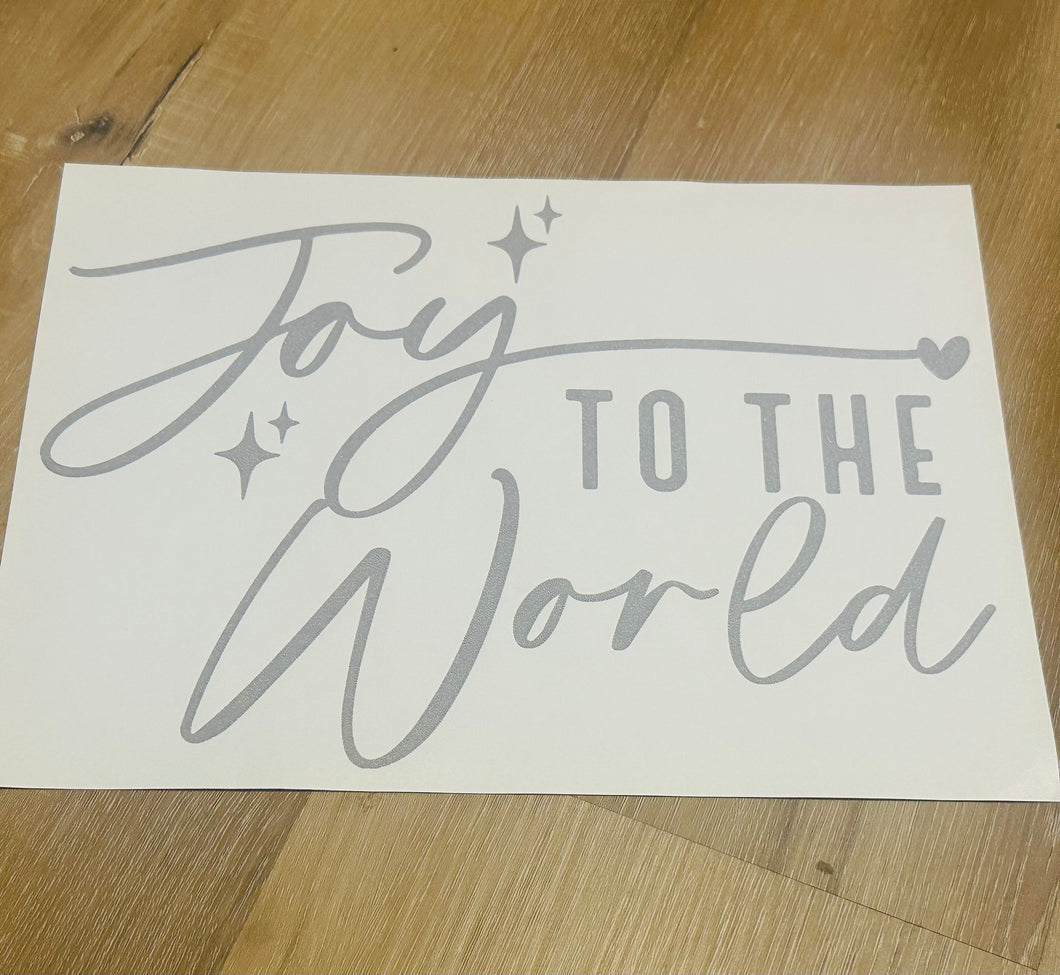 Metallic silver joy to the world