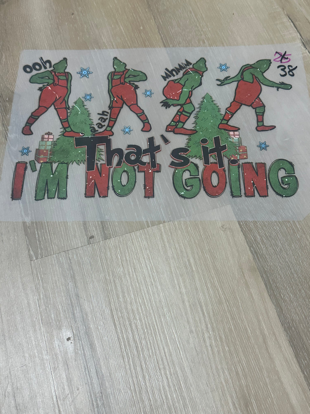 That's it I'm not going