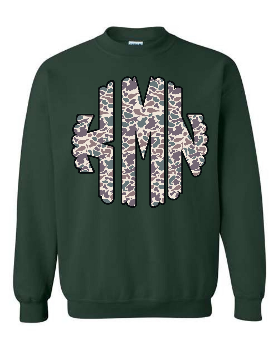 Camo Monogram Initals