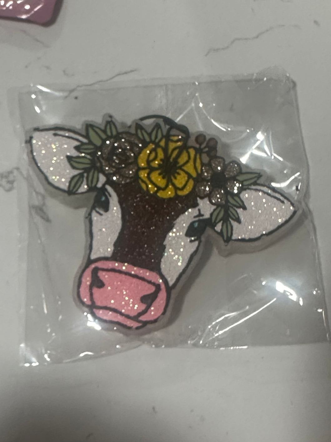 cow with flowers
