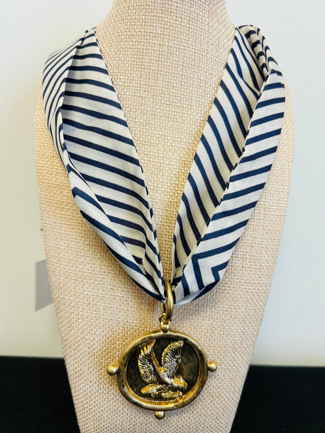 Eagles blue/white necklace