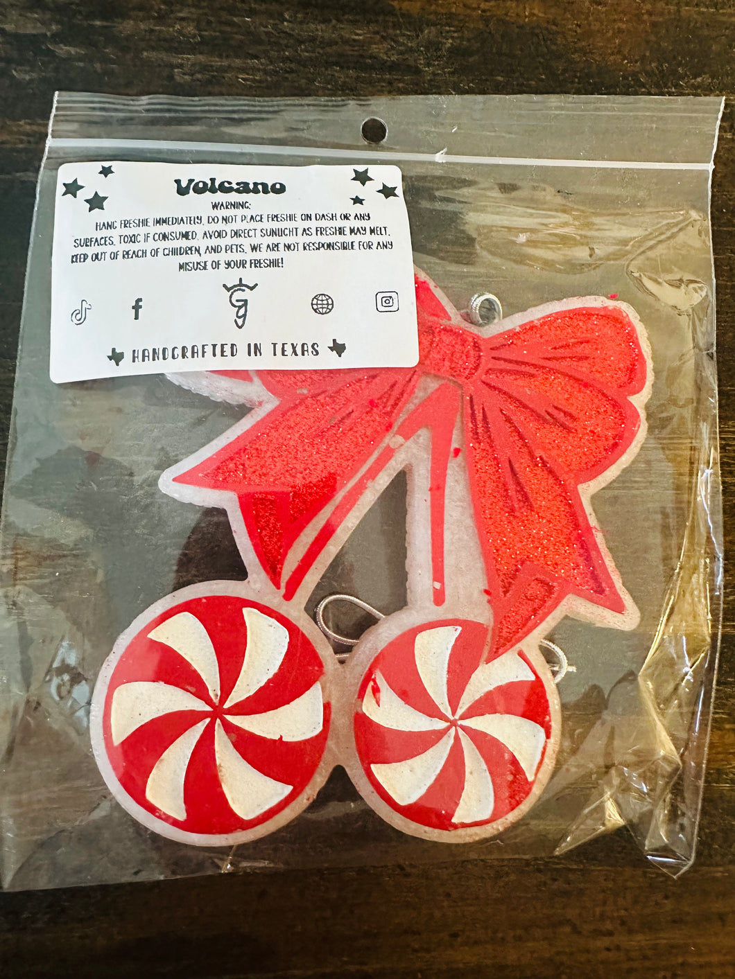 Candy cane bow