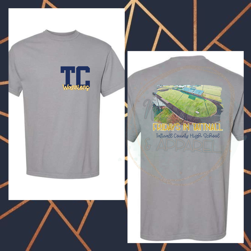 TCHS stadium watercolor
