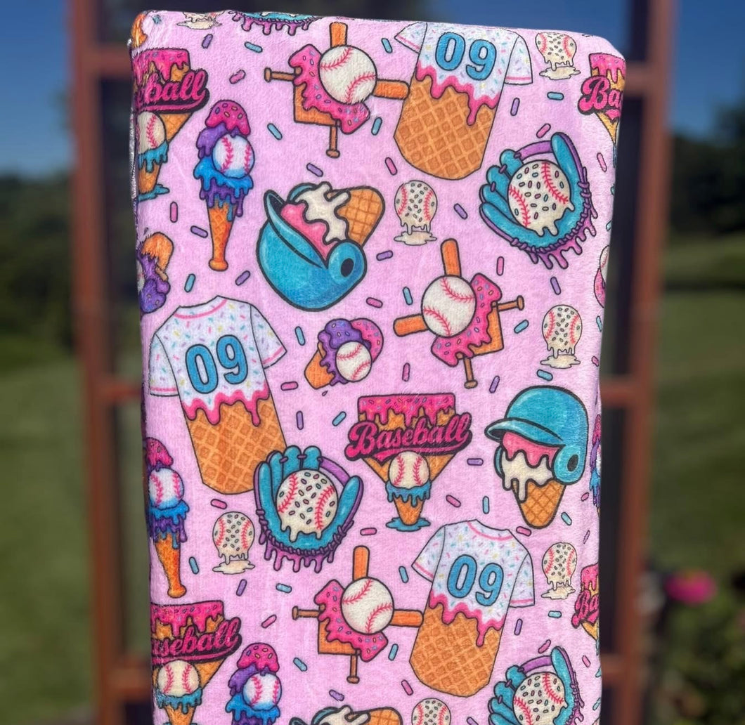 Baseball drip blanket
