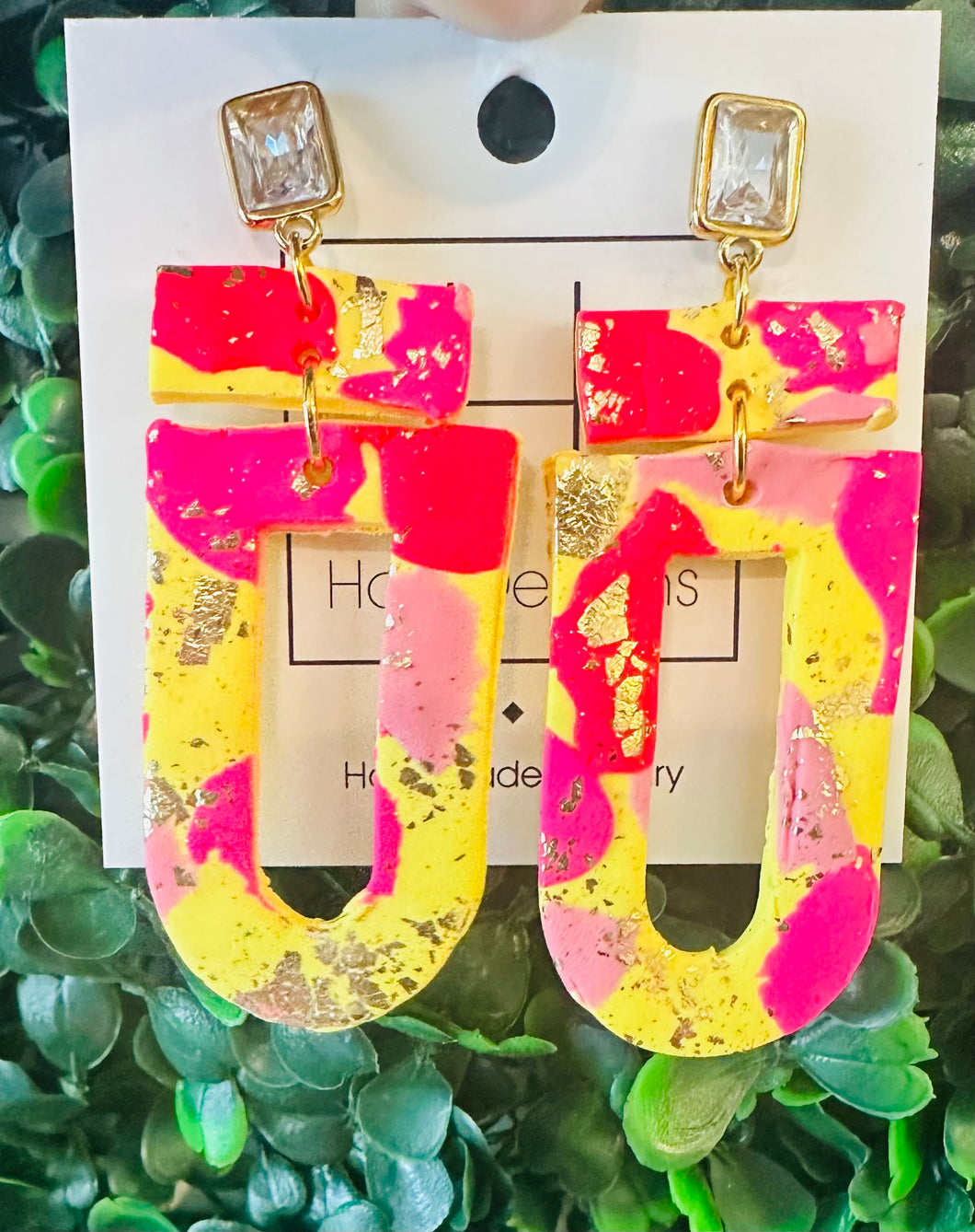 Yellow/Red Earrings