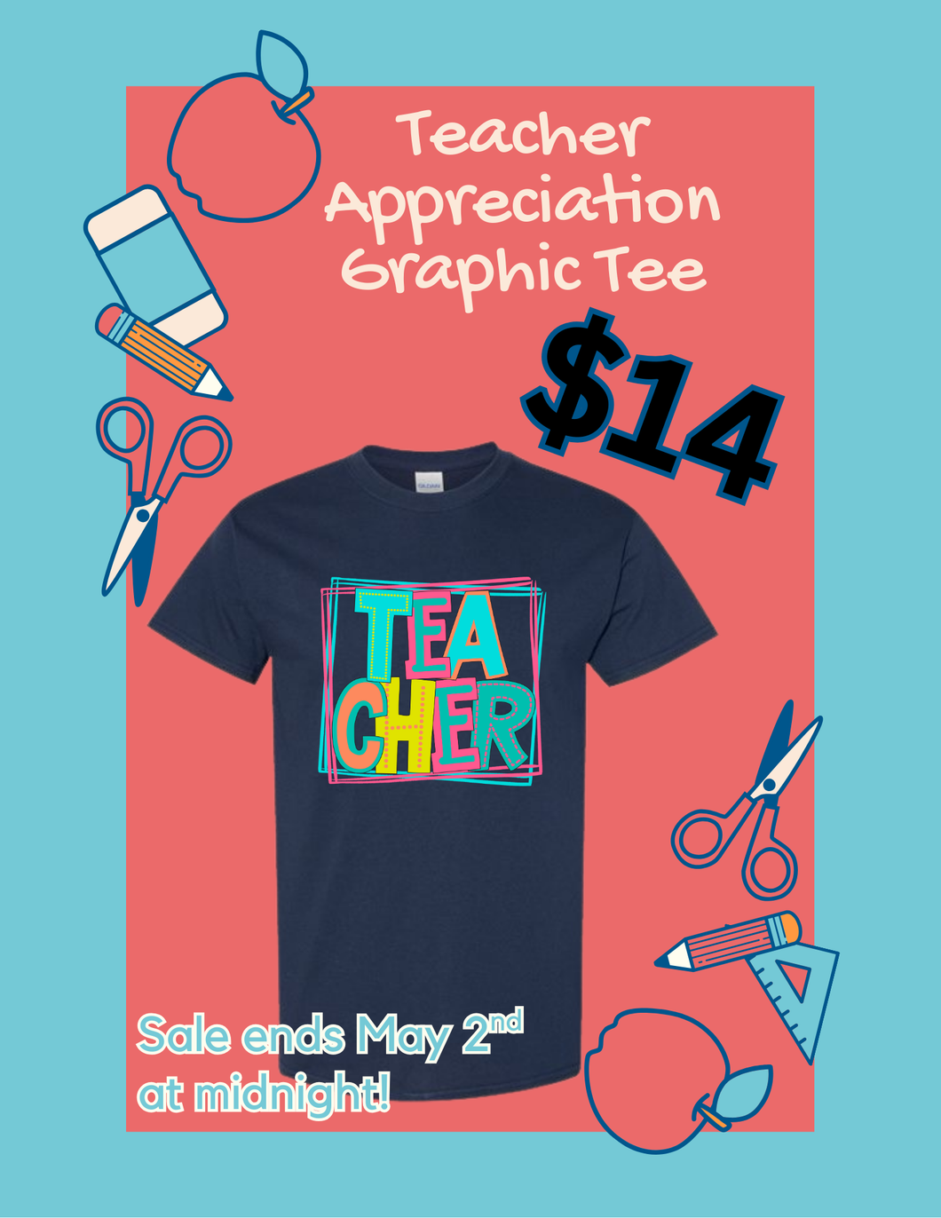 Teacher bright colors